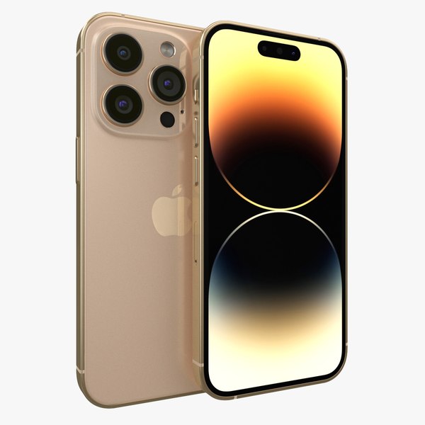 3D model Apple iPhone 14 Pro Gold