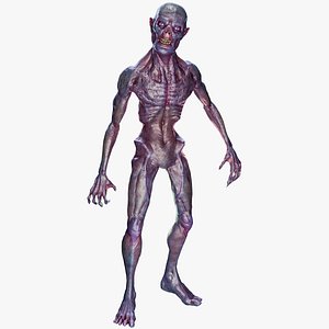 3D model Goul Zombie VR / AR / low-poly