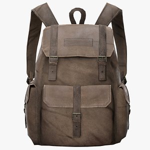 3D Canvas backpack - survival model