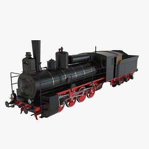 steam locomotive 3d max