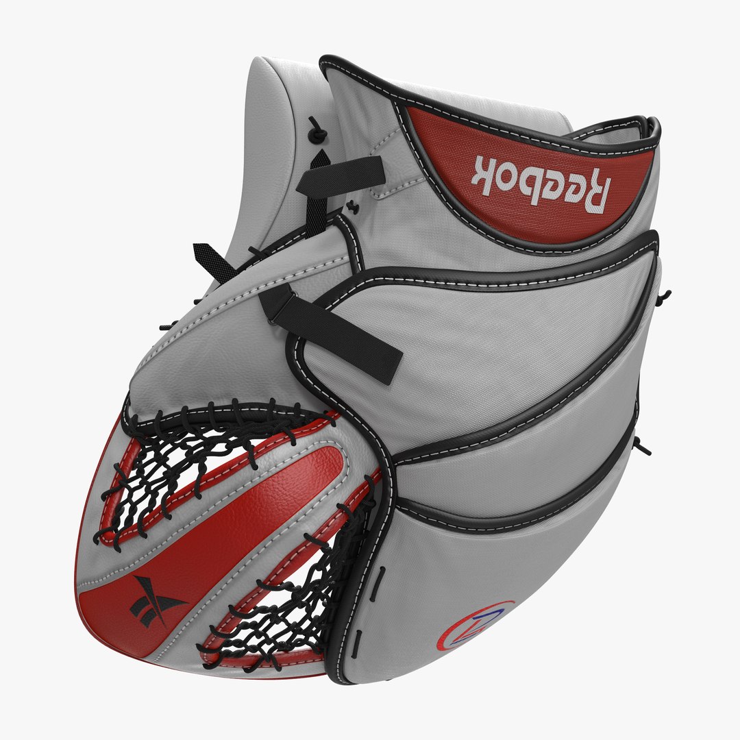 Hockey Goalie Catcher Glove Reebok 3D model preview