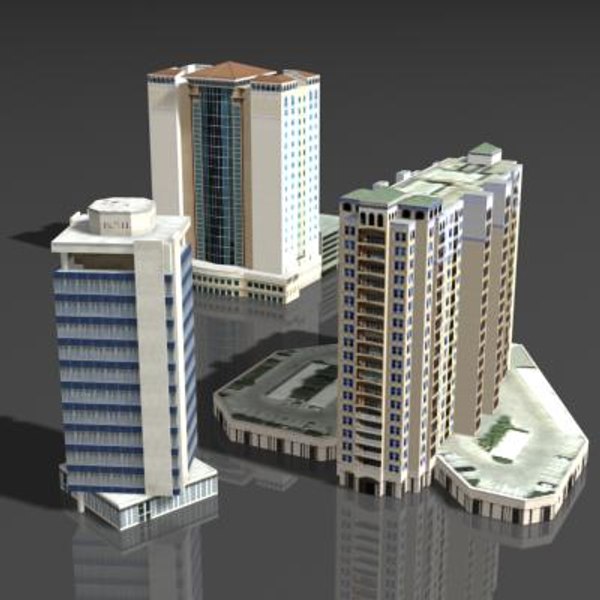 building hotel 3d model