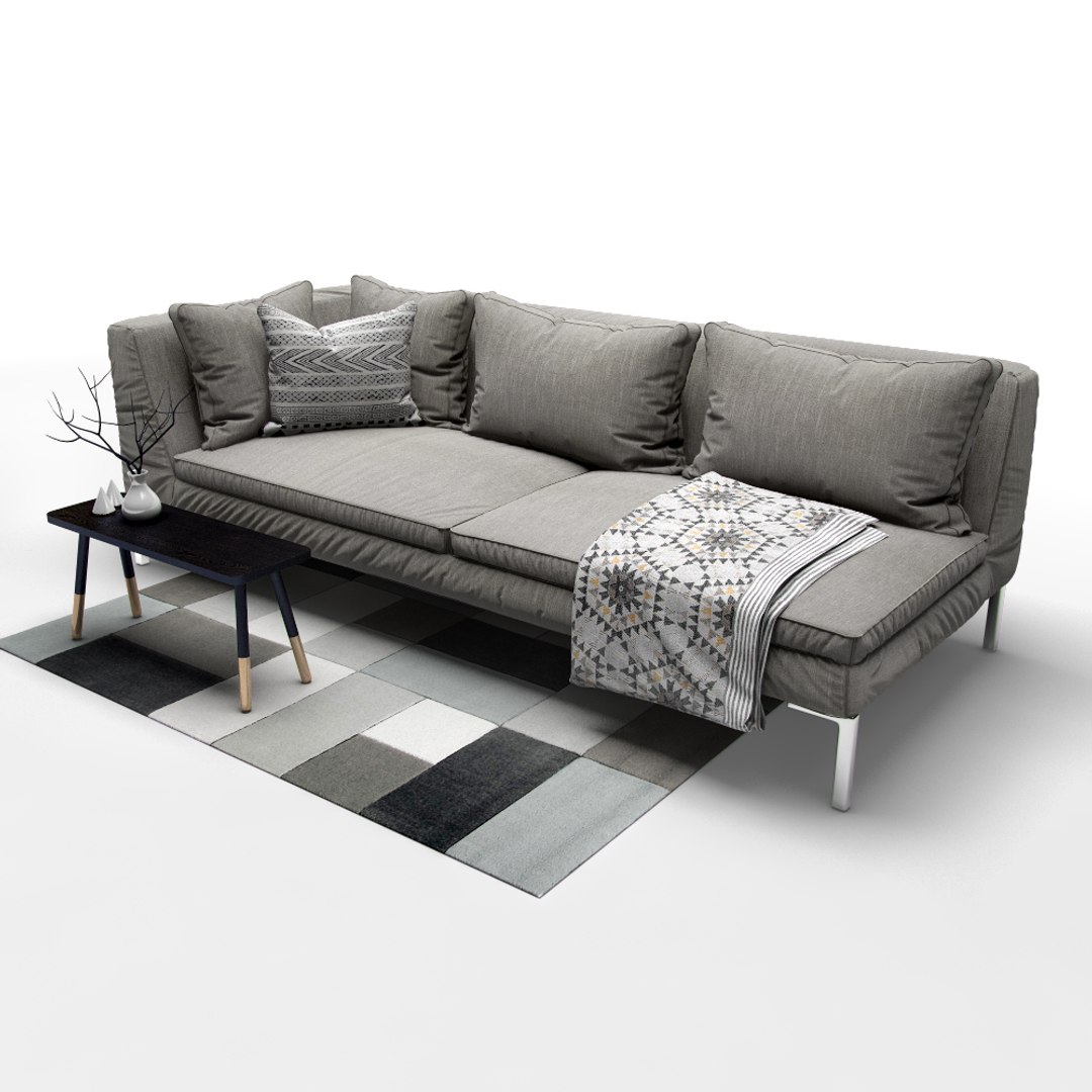 3d Sofa B Italia Charles Model