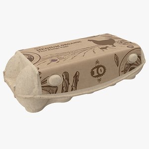 Ten Eggs Carton Package Closed