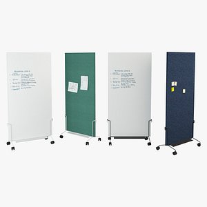 Herman Miller Oe1 Mobile Easel Whiteboards