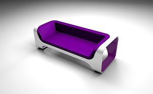 Purple sofa