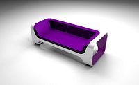 Purple sofa