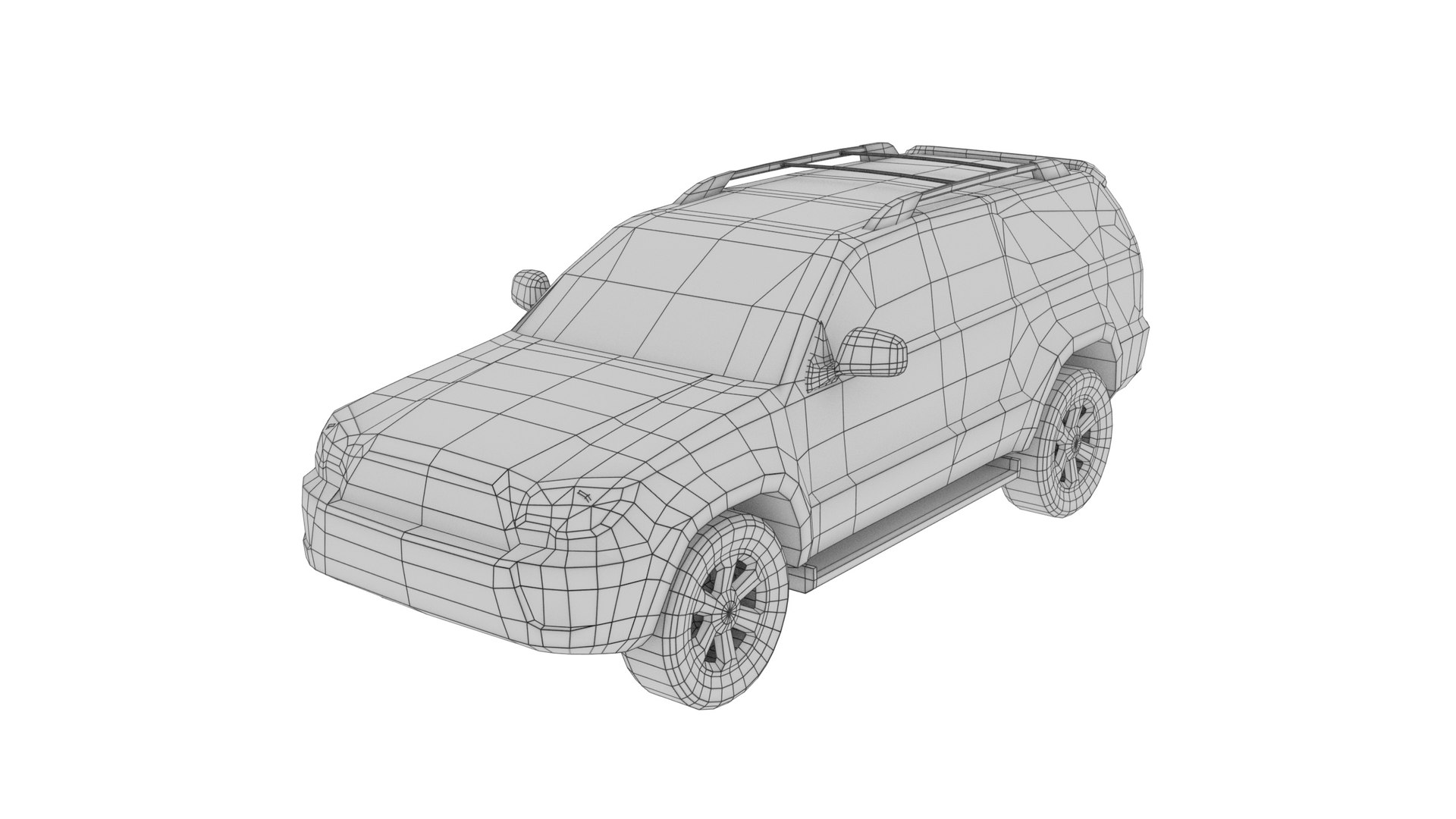 Low Poly Car - Toyota 4Runner 2005 3D - TurboSquid 1769750