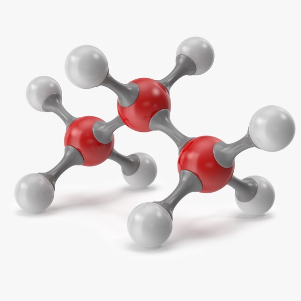 3D model propane molecular