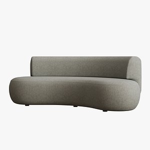 LEK curved Sofa By CHRISTOPHE DELCOURT FOR COLLECTION PARTICULIERE