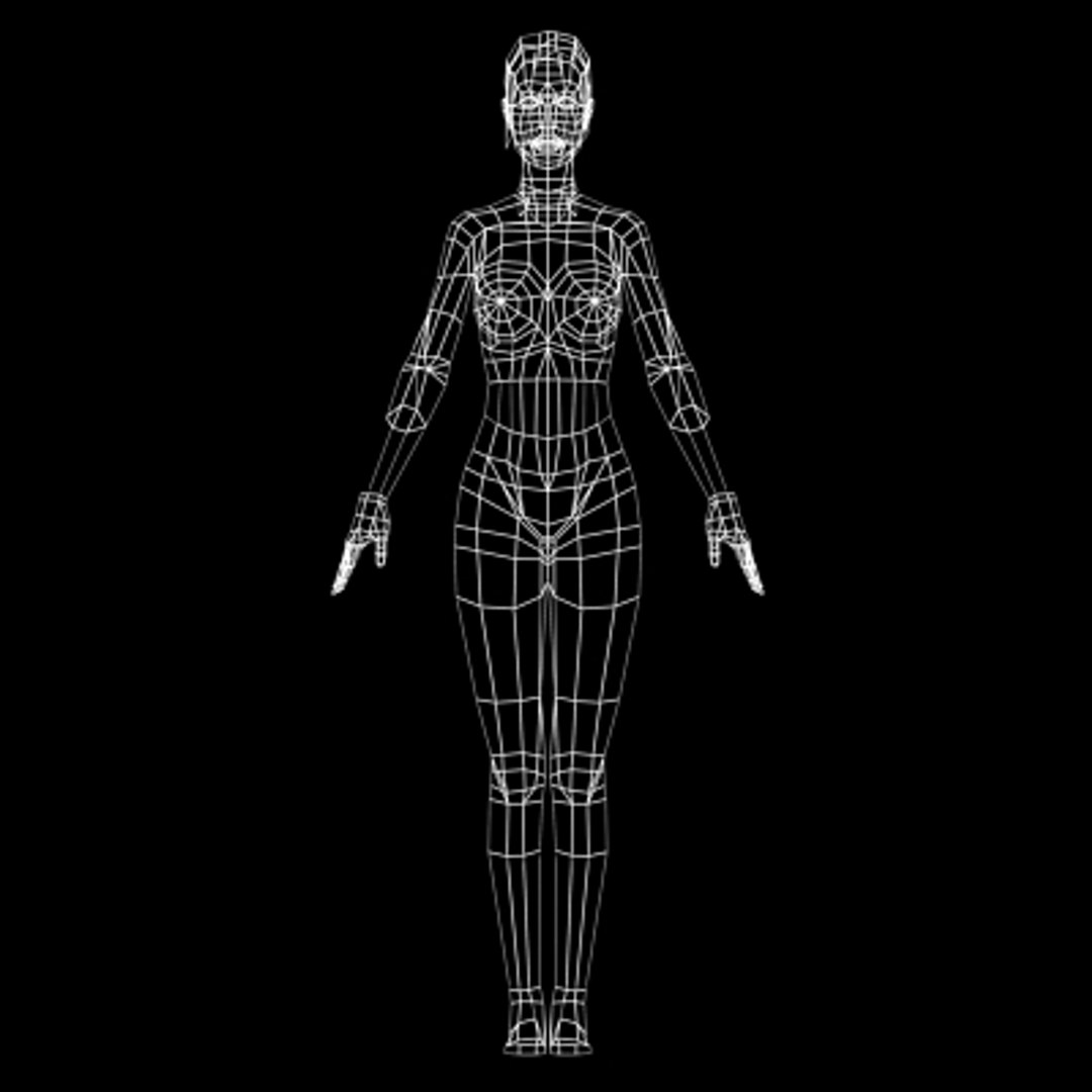 Realistic Female 3d Model