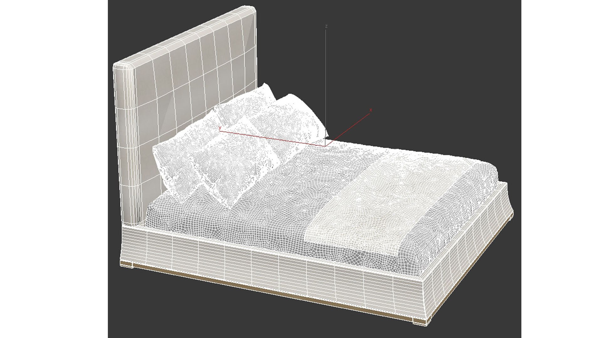 3D Model Dmitriy Co Como Bed - TurboSquid 1967029