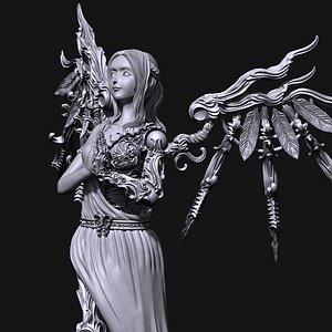 3D 3D Game Assets 3D Printed Models Angel Figures model