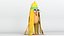 Modelo 3d de personagem de desenho animado de banana e 3dPrint