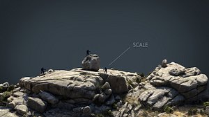 mountain rocks 3 3D