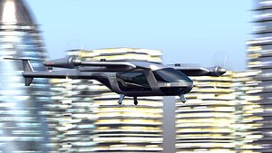 Uber Fly Taxi Drone Vray 3d model