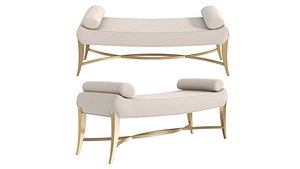 Michael Amini AICO Malibu Crest Bench