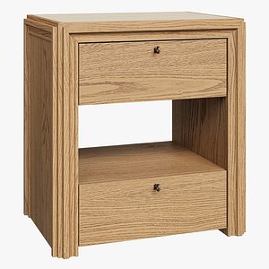3D Crate and Barrel nightstand Caldwell Barley