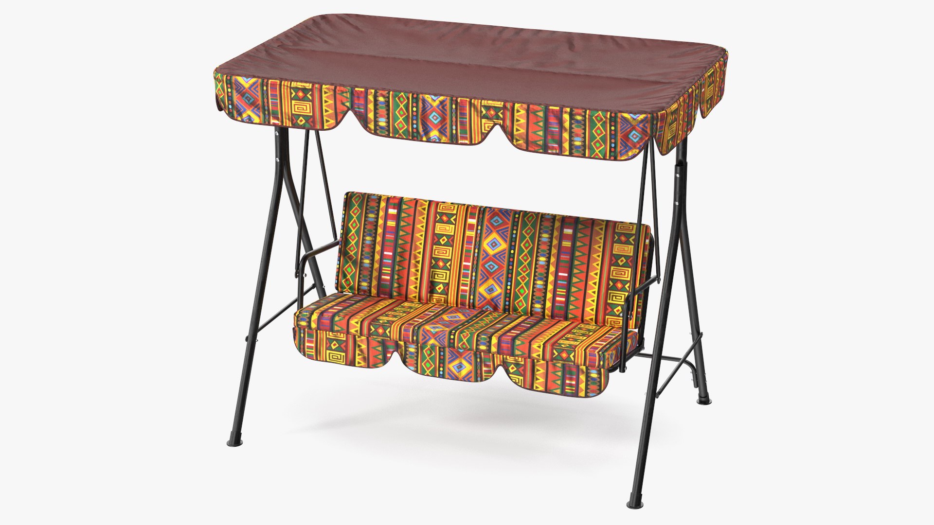 Porch Swing African 3D model preview