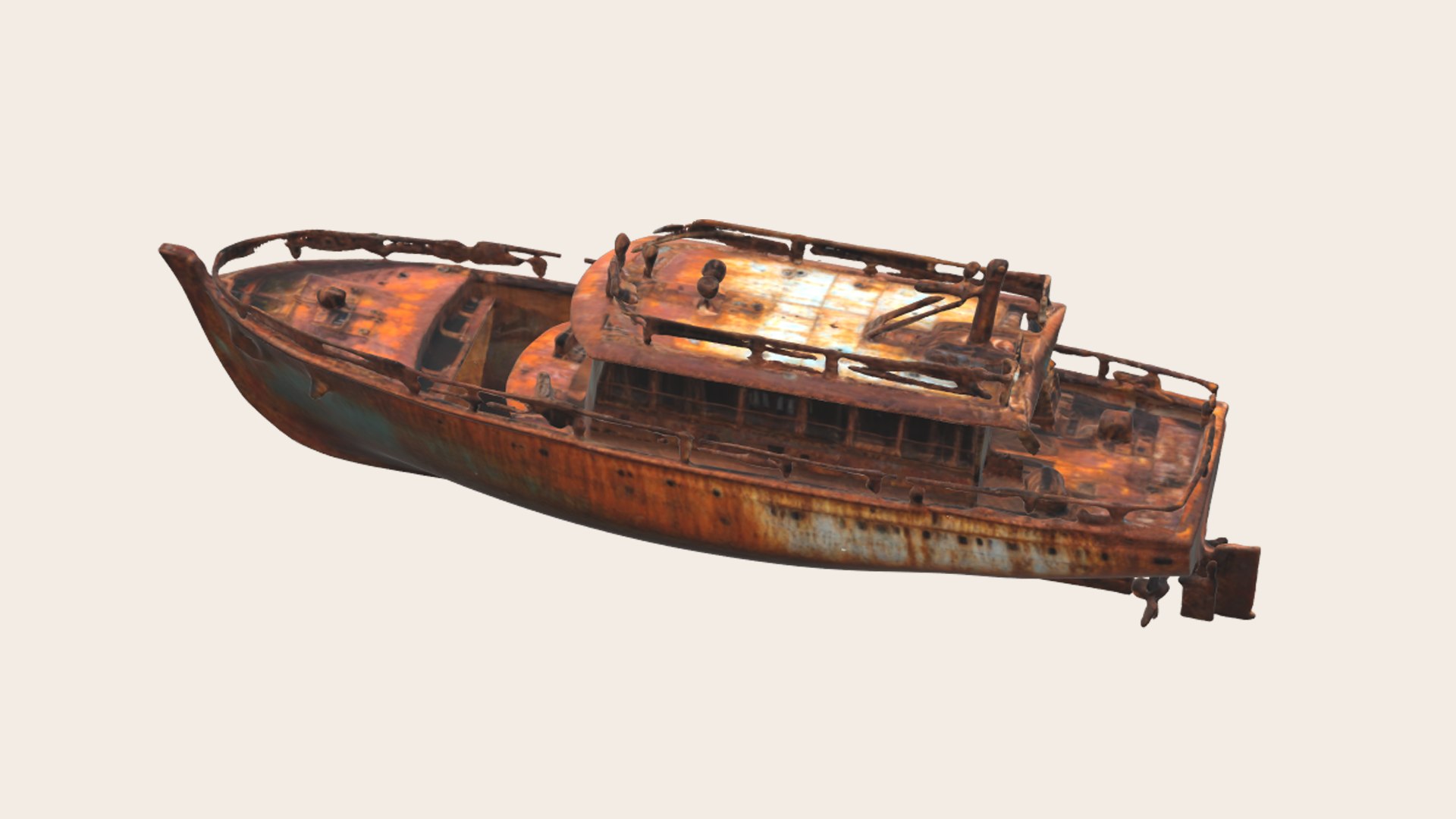 Old Abandoned Rusted Ship 3D Model - TurboSquid 2351749