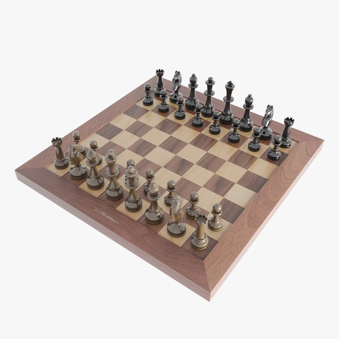 Jaques Of London Wooden Chess Set 3D Model - TurboSquid 2195200