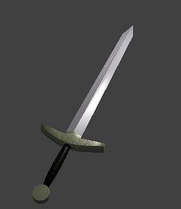 medieval sword 3d obj