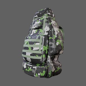 3D military backpack