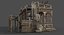 Renaissance Castle Ruined Low Poly