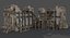 Renaissance Castle Ruined Low Poly