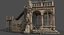 Renaissance Castle Ruined Low Poly
