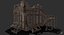 Renaissance Castle Ruined Low Poly