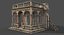 Renaissance Castle Ruined Low Poly