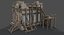 Renaissance Castle Ruined Low Poly