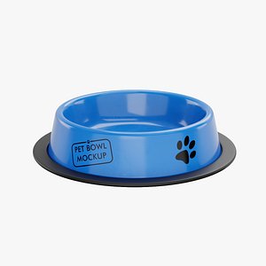 Plastic Pet Bowl Blue