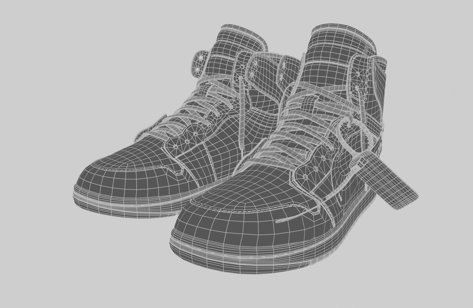 3D Air Jordan 1 Retro High OFF-WHITE UNC - TurboSquid 2120216