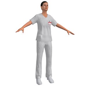 nurse 3d model