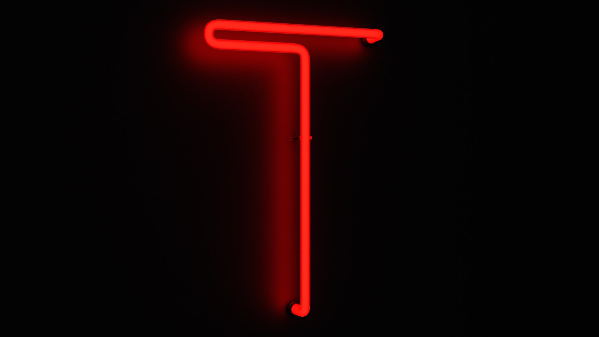 Neon Red Alphabet T 3D model - TurboSquid 2158261