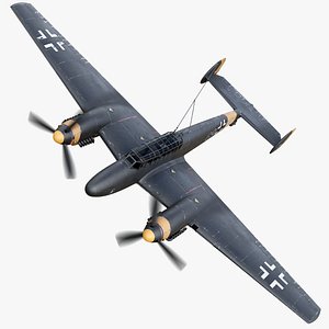3d model bf-110 german bomber 1