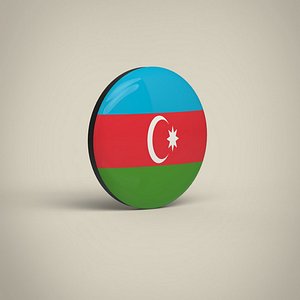 3D model Azerbaijan Badge