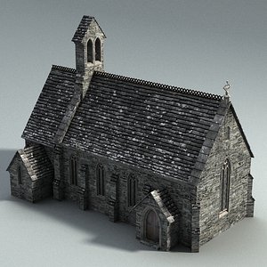 Bagthorpe Church lowpoly