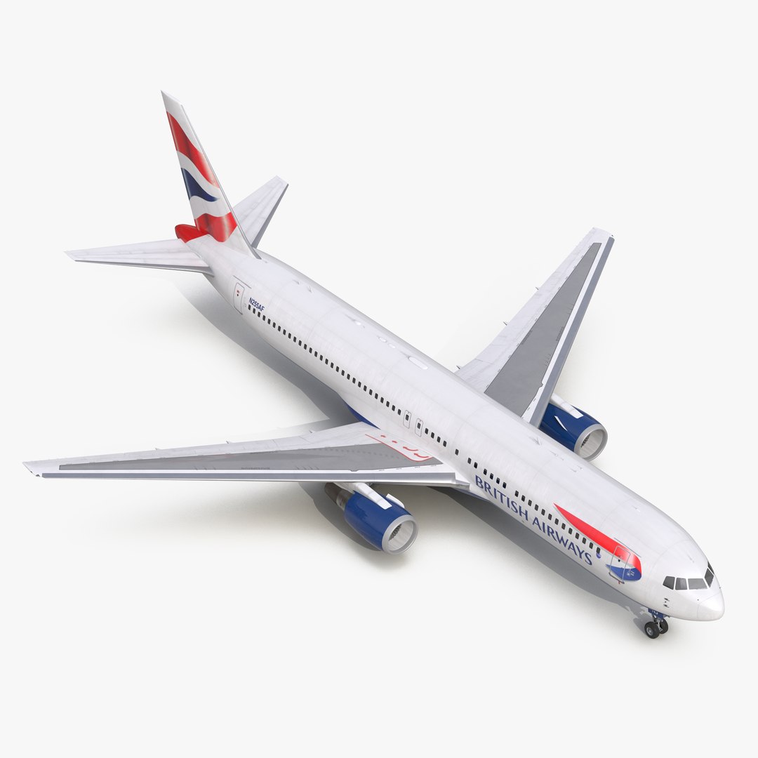 Boeing 767-300 British Airways 3D Model 3D model preview