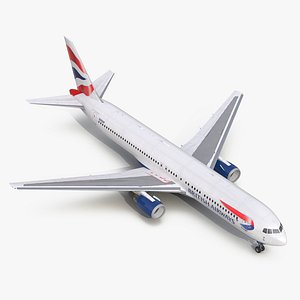 boeing 767-300 british airways 3d model