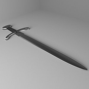 3D short sword 1 model