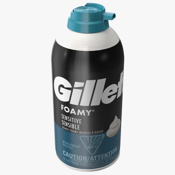 3D Shaving Cream Gillette Can model TurboSquid 1933643