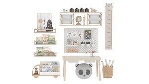 Toys Decor and Furniture for Nursery 3D model