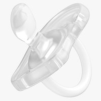 Prop Pacifier Clear Blue Pink and Purple Color