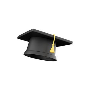 3d graduation cap