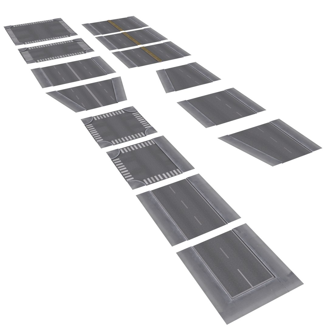 Obj Modular Highway Roads