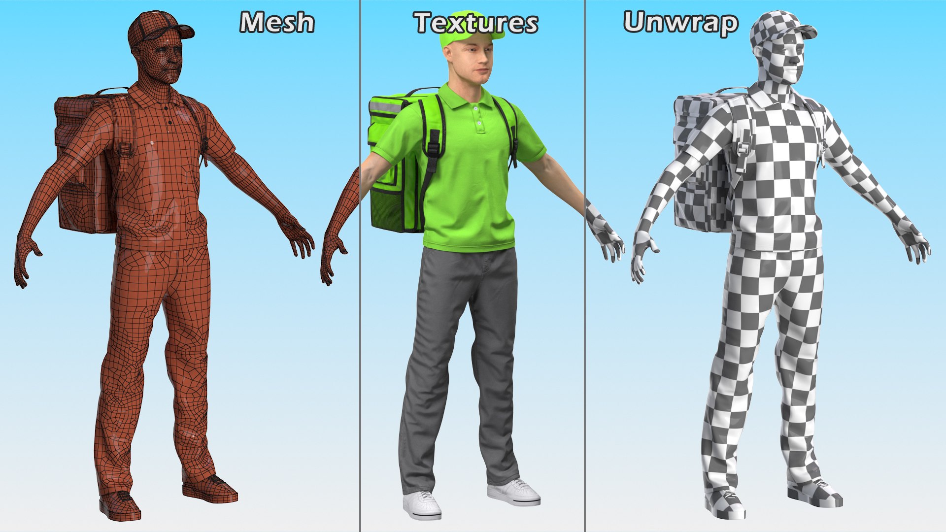 3D Food Delivery Man T Pose https://p.turbosquid.com/ts-thumb/tc/gbWexH/T9/fooddeliverymantpose3dmodel016/jpg/1637907272/1920x1080/fit_q87/552aad660fa4b24b1acd41e8d0f559d4993c8d3a/fooddeliverymantpose3dmodel016.jpg