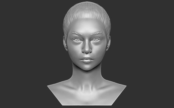 bust woman printing 5 3D